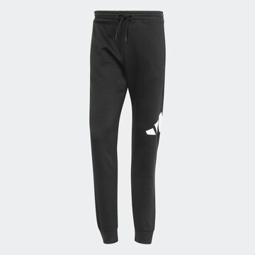 Effilé Pantalon de sport 'M BL FL TC PT' ADIDAS SPORTSWEAR en noir : devant