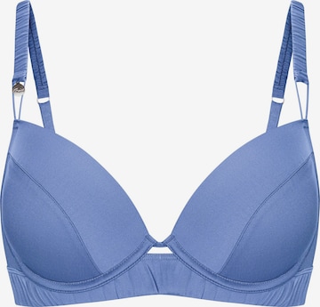Marc & André Push-up Bra 'INTRIGUE' in Blue: front