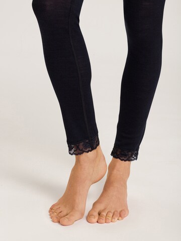 Hanro Regular Leggings ' Woolen Lace ' in Schwarz