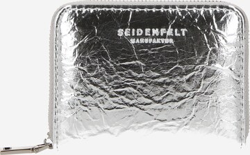 Seidenfelt Manufaktur Portemonnee 'Ylva' in Zilver: voorkant