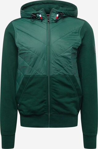 Veste de survêtement TOMMY HILFIGER en vert : devant