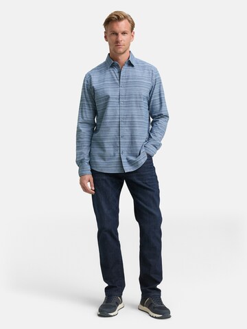 TOM TAILOR Regular fit Button Up Shirt in Blue