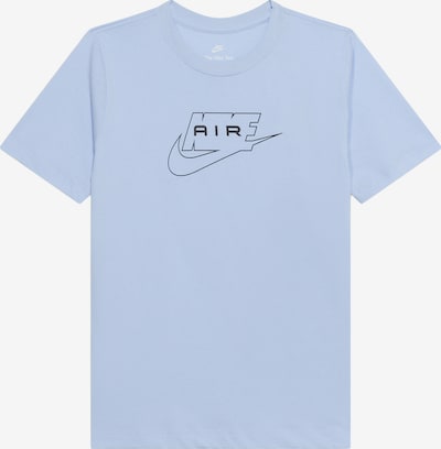 Marškinėliai 'AIR' iš Nike Sportswear, spalva – šviesiai mėlyna / juoda, Prekių apžvalga