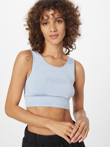 PUMA Sports top in Blue: front