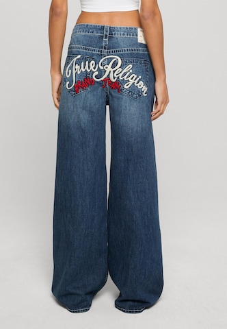 True Religion Wide leg Jeans in Blauw