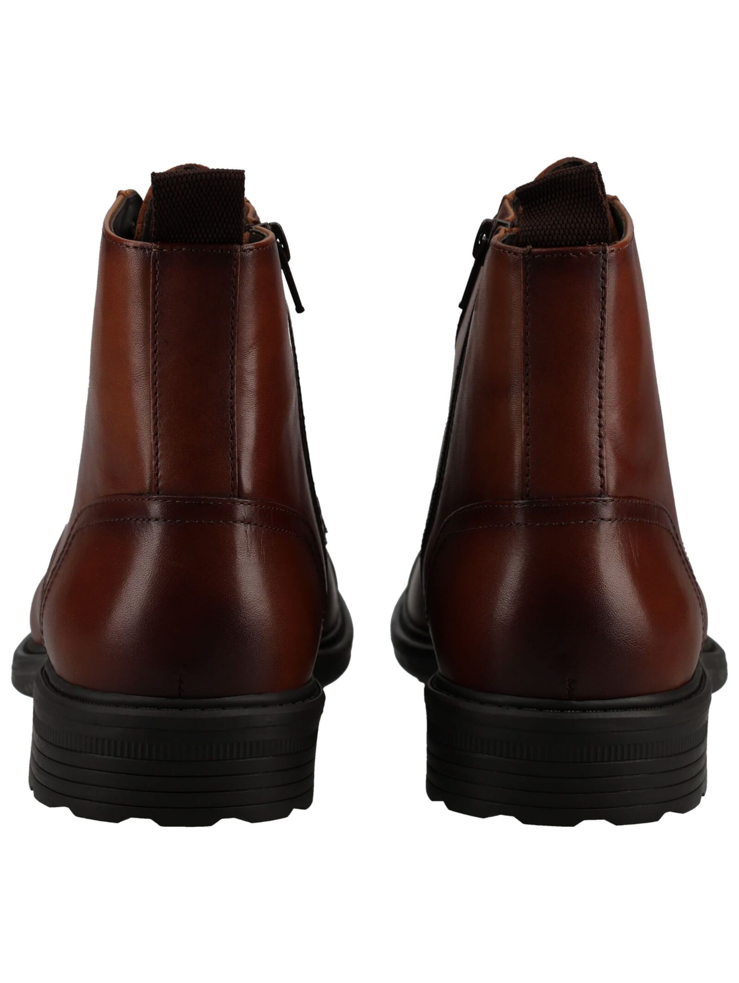 Bottines à lacets GEOX en marron : derrière