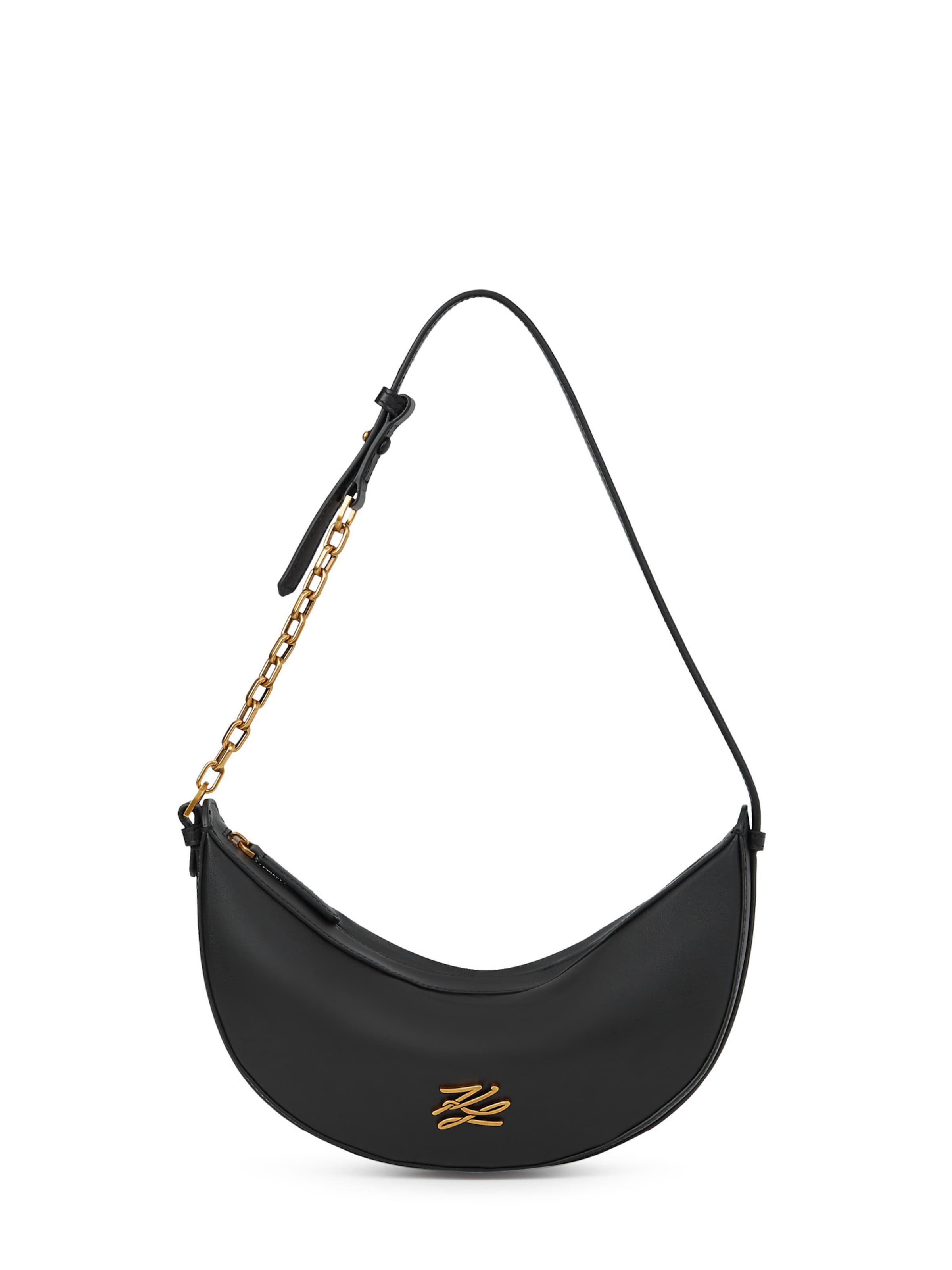 Karl Lagerfeld Чанта за през рамо 'AUTOGRAPH' в черно: отпред