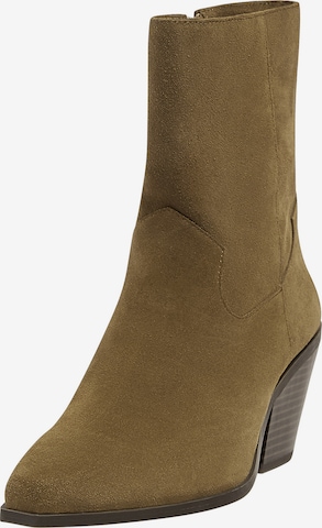Pull&Bear Ankle Boots in Yellow: front