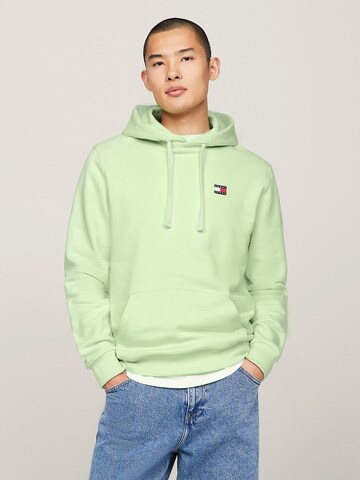 Sweat-shirt Tommy Jeans en vert : devant