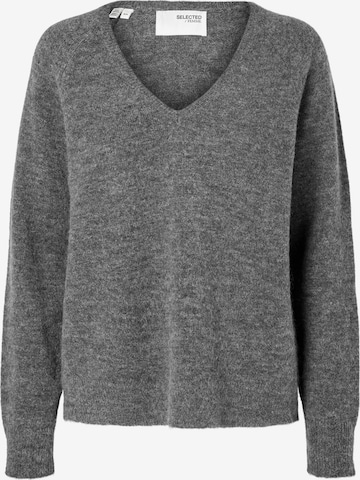 SELECTED Pullover i grå: forside