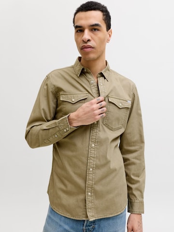 JACK & JONES Slim fit Overhemd in Groen