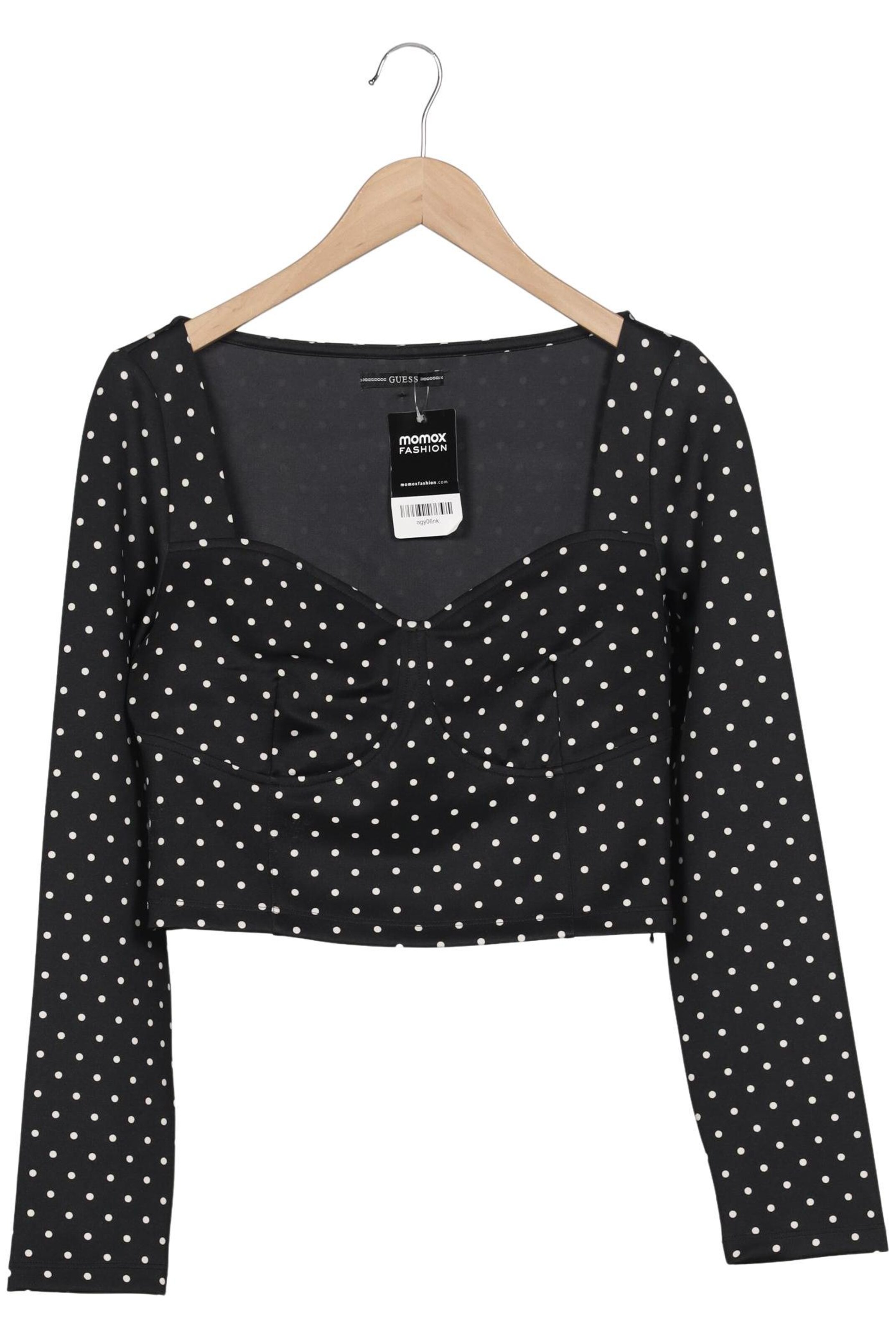 GUESS Langarmshirt L in Schwarz: Vorderseite