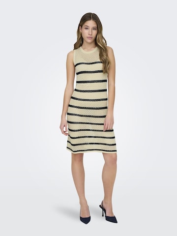 JDY Knitted dress in Beige