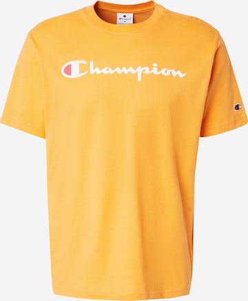 Champion Authentic Athletic Apparel - Camisa funcionais em laranja: frente