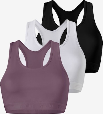 Reggiseno ' Sports-Collection mit breiten Trägern ' di Yenita in colori misti: frontale