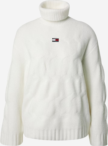 Tommy Jeans Sweater in White: front