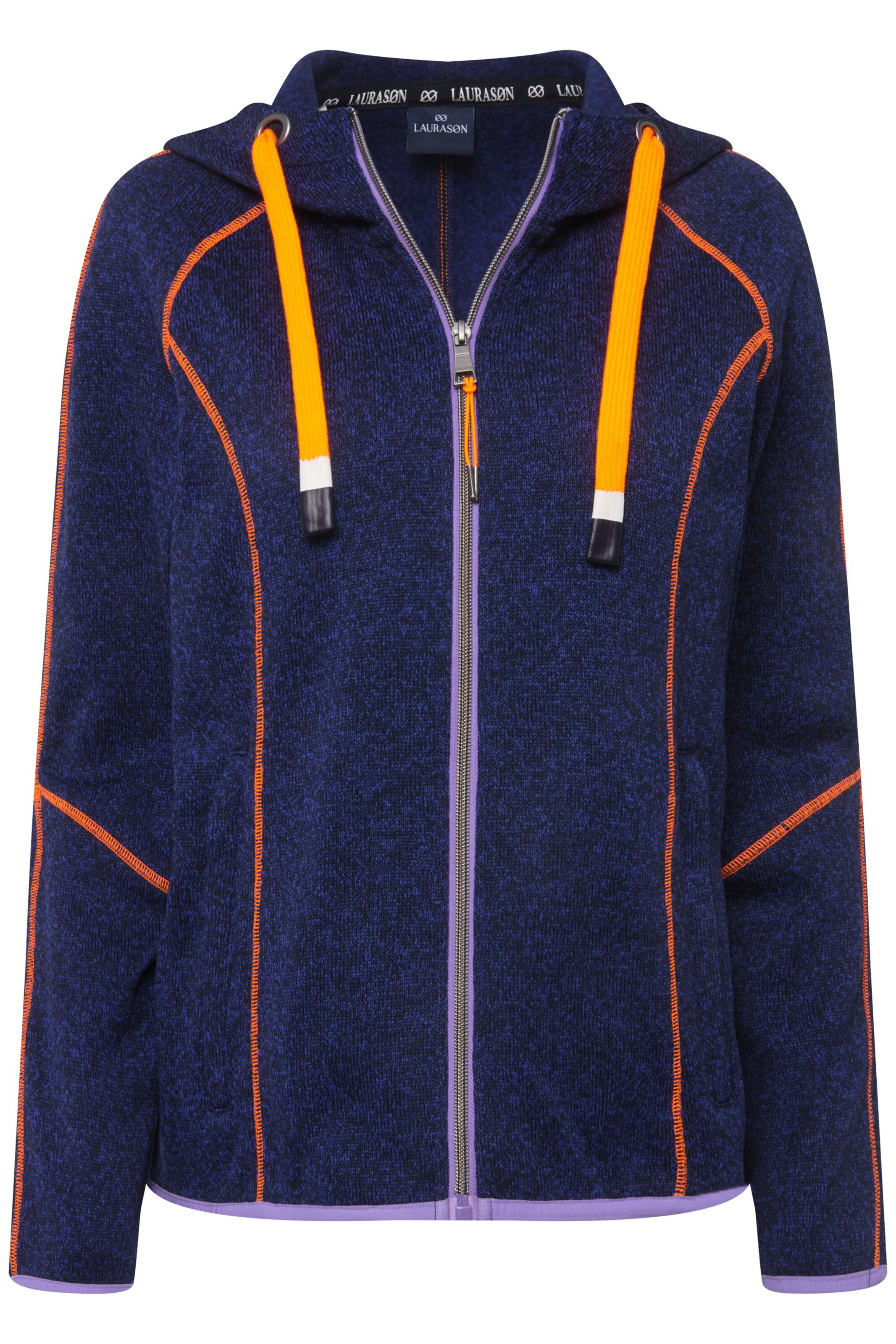 LAURASØN Sweatvest in Blauw: voorkant