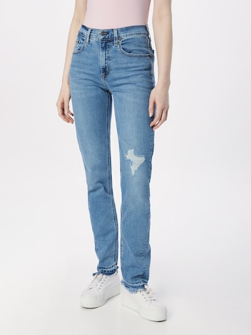 LEVI'S ® Regular Jeans '724 Twisted Inseam' in Blauw: voorkant