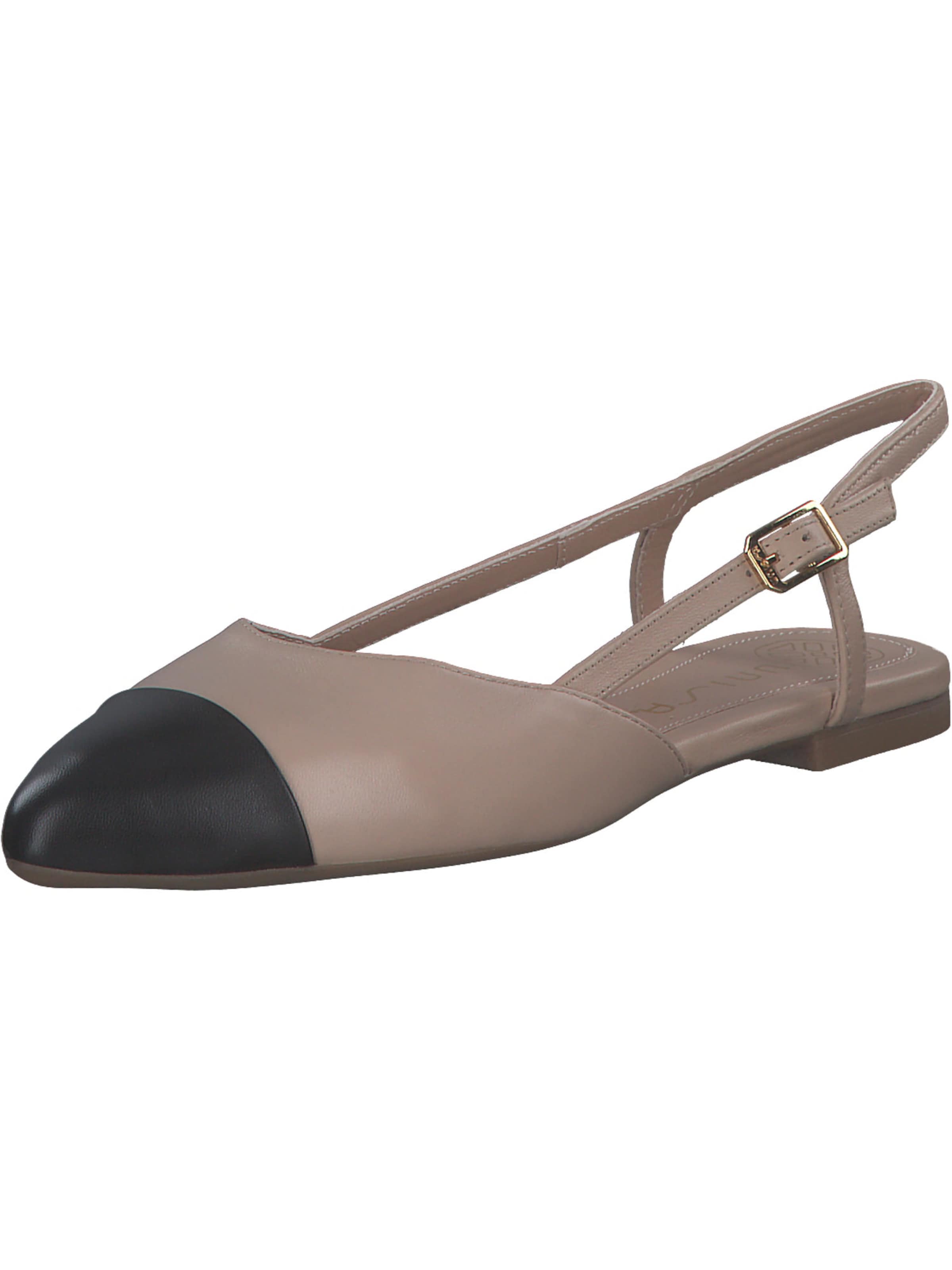 UNISA Ballet Flats with Strap 'Asley' in Beige: front