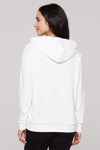 Soccx Kapuzensweatshirt mit XL-Wording in Weiß