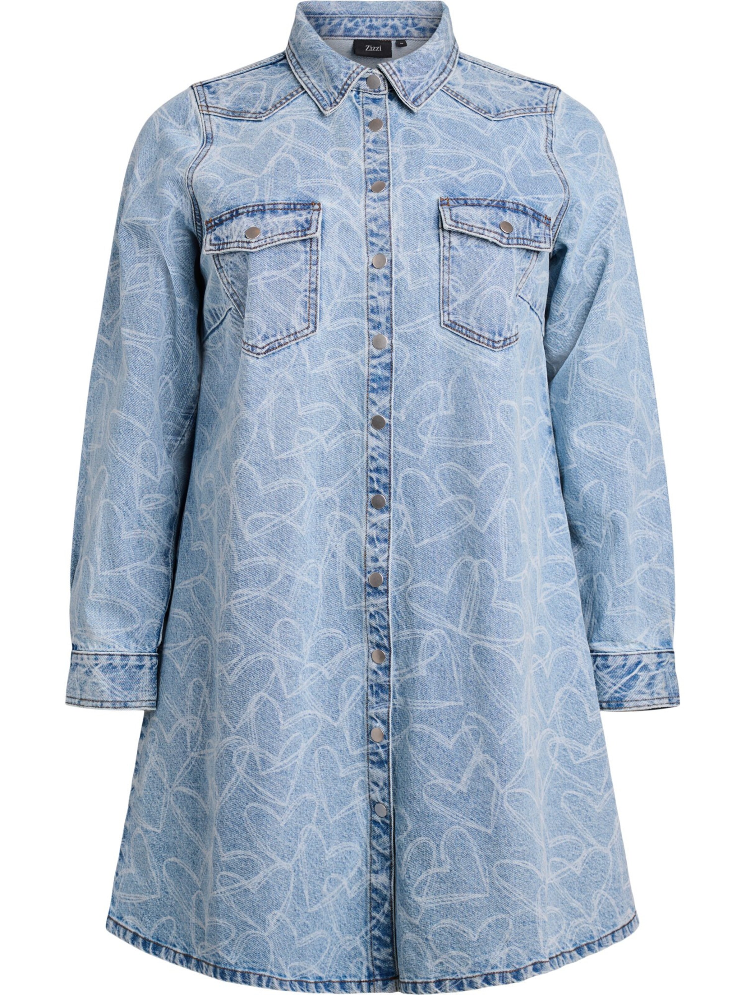 Zizzi Платье 'JVera' в Синий: спереди