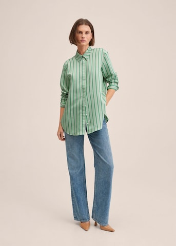 MANGO Blouse 'Fresia' in Groen