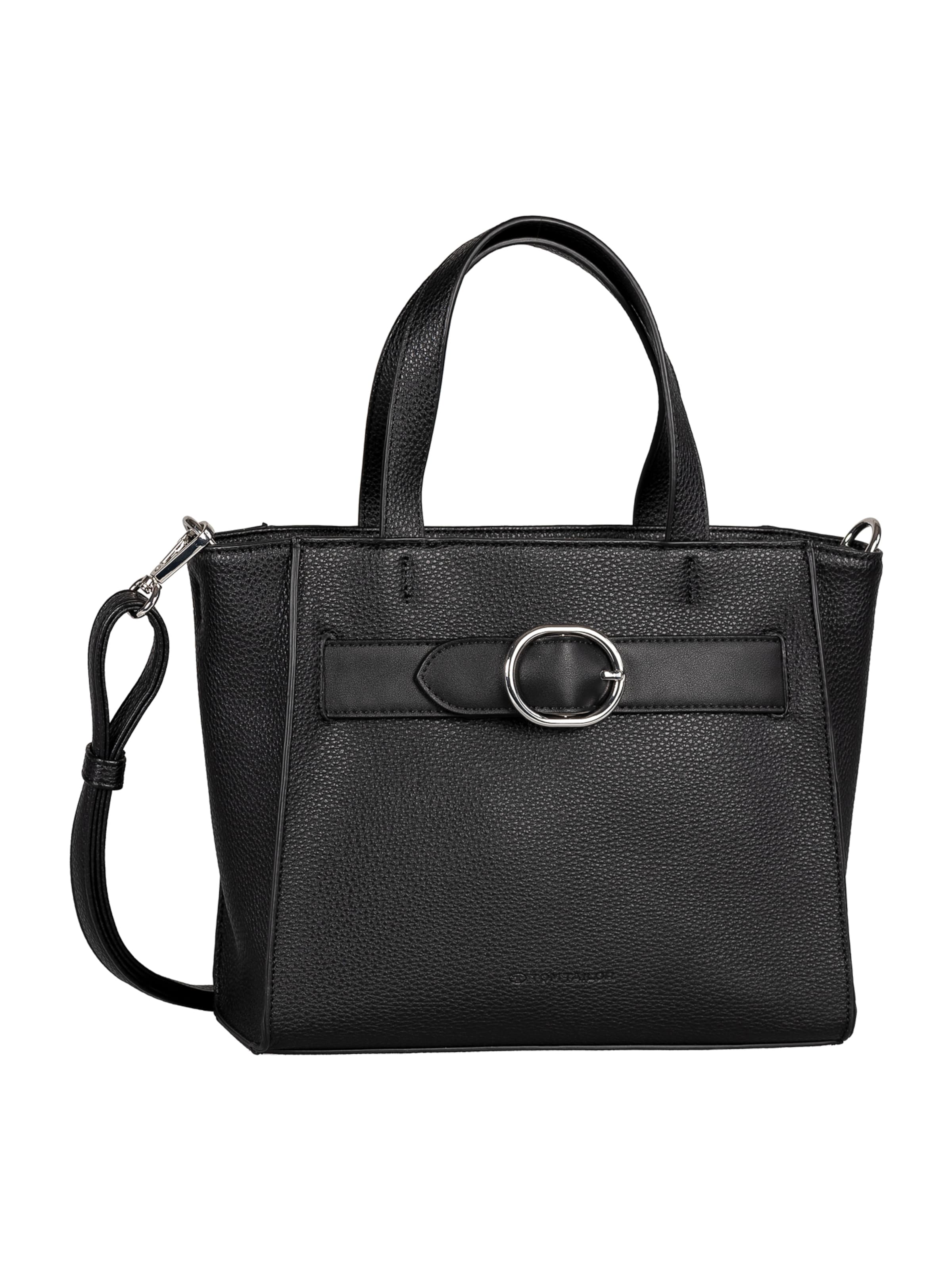 TOM TAILOR - Bolso de mano 'Eliora' en negro: frente