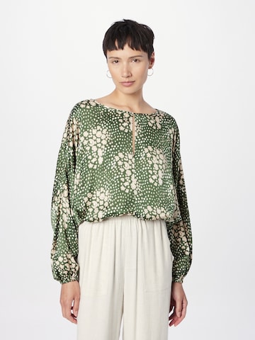 LA STRADA UNICA Blouse 'HALLIE' in Groen: voorkant