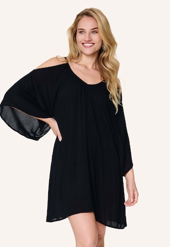 LingaDore - Vestido de praia em preto: frente
