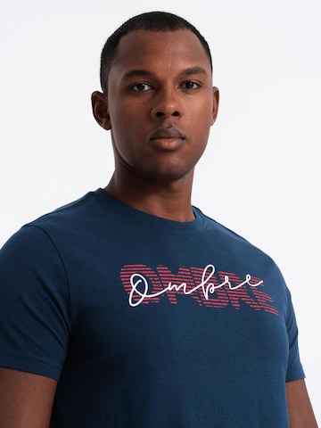 Ombre Shirt in Blauw
