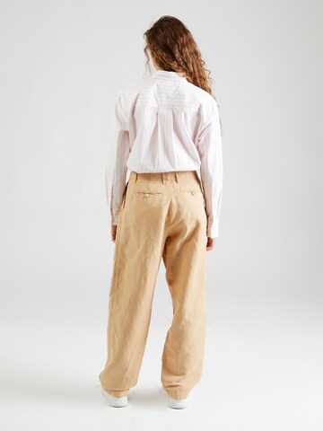 TOMMY HILFIGER - Pierna ancha Pantalón plisado en beige