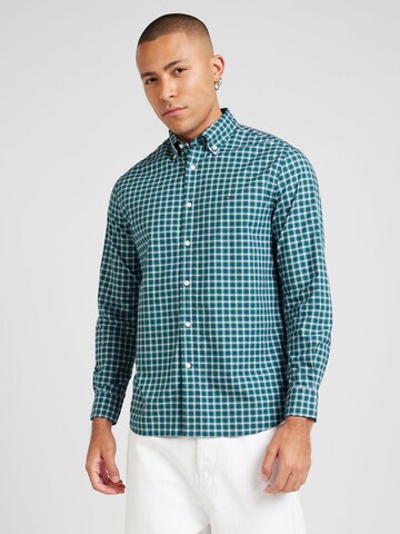 TOMMY HILFIGER Regular Fit Hemd in Grün: Vorderseite