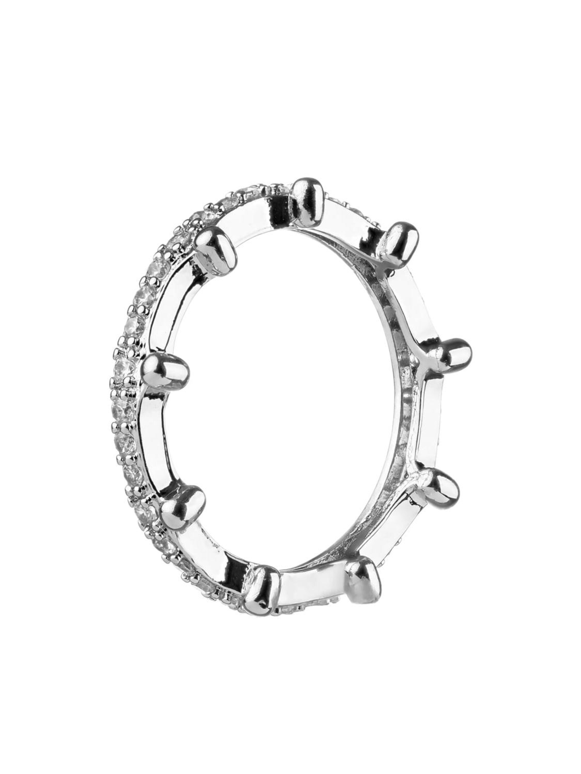 THE GEM STORIES JEWELRY - Anillo 'Crown Triple Set Rings' en plata