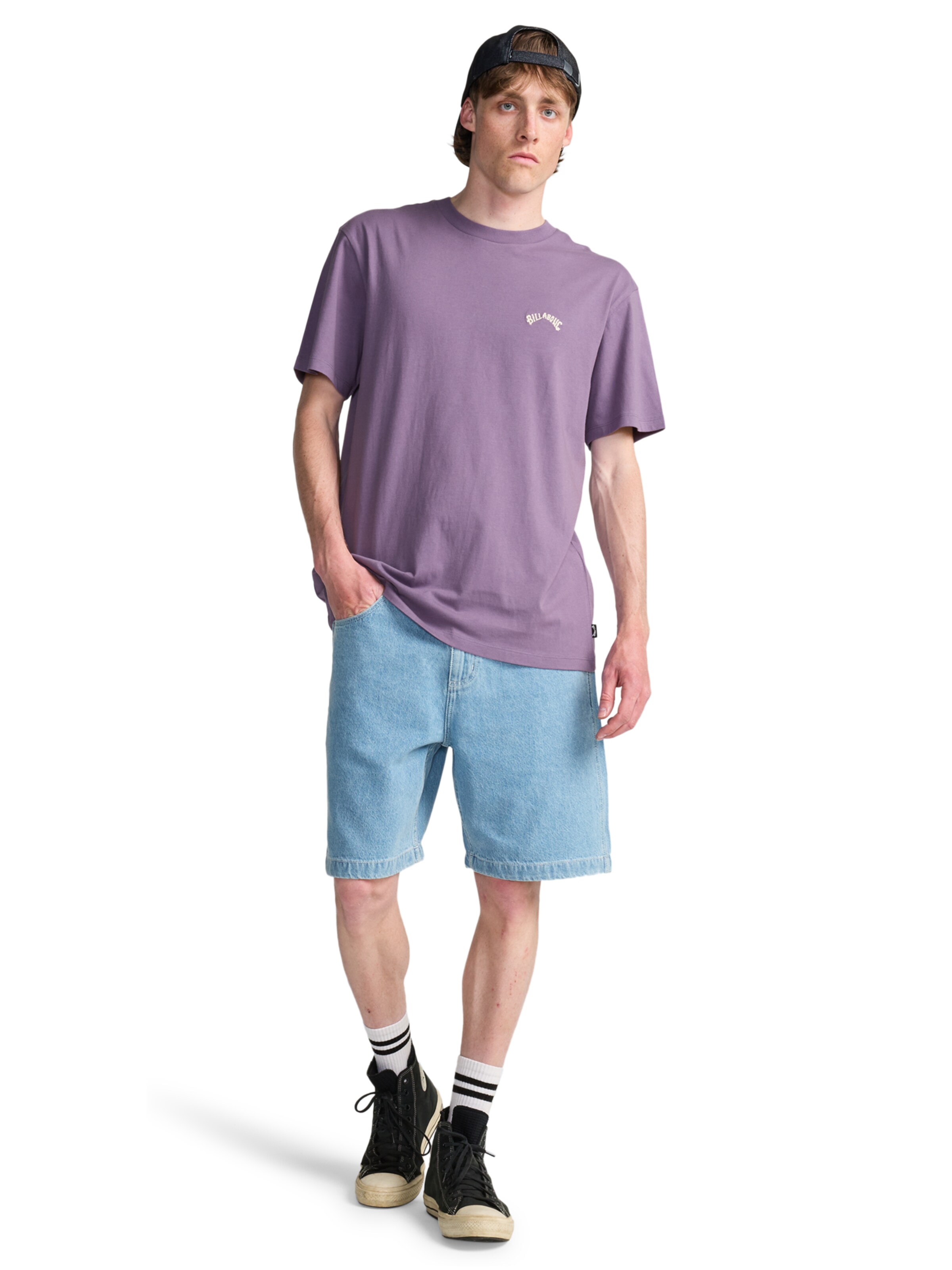 BILLABONG Shirt 'Arch Crew' in Purple