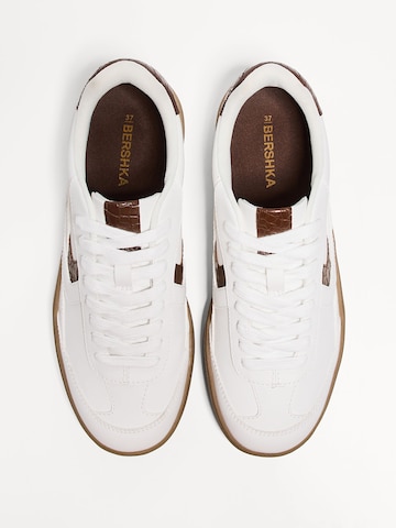 Bershka Platform trainers in White