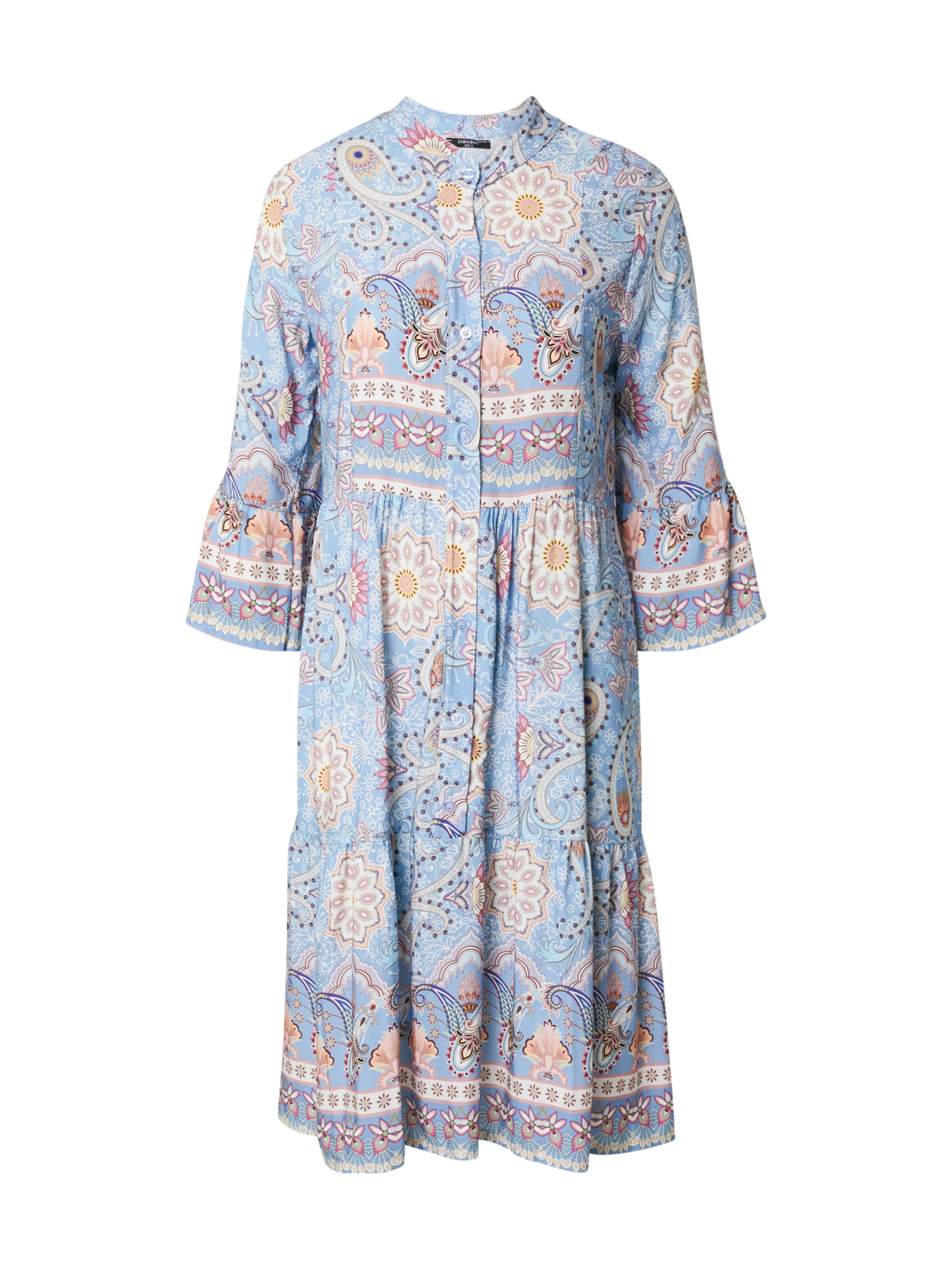 Donna Taglie comode ZABAIONE Abito camicia Nana in Blu Chiaro Donna Taglie comode ZABAIONE Abito camicia Nana in Blu Chiaro