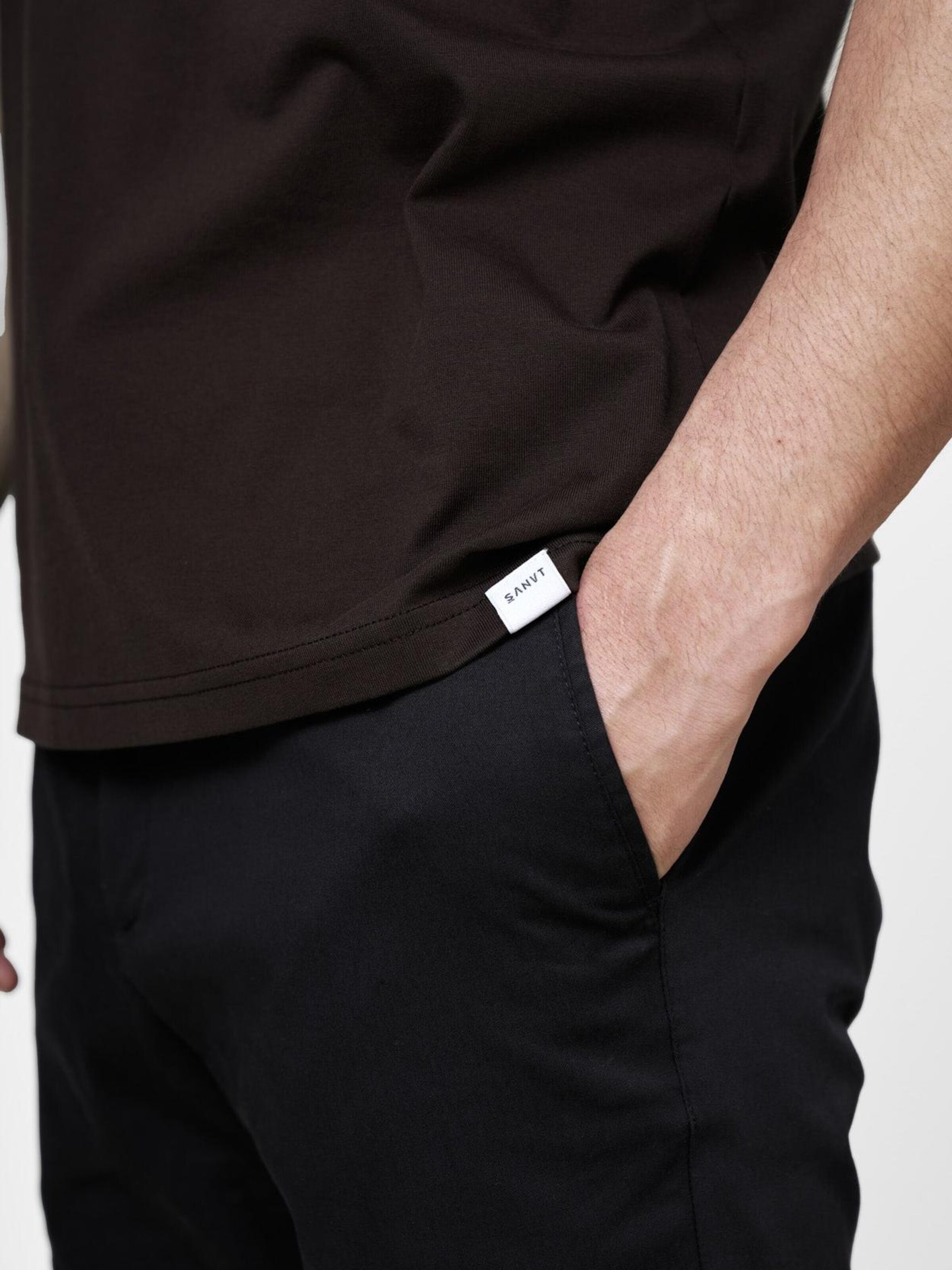 SANVT Shirt 'The Perfect T-Shirt'‌‌‌‌ in Braun