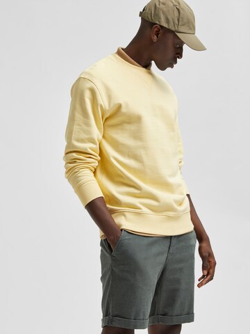 SELECTED HOMME Sweatshirt 'Jason' in Yellow