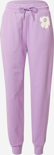 Pantaloni 'Tirsat' Marimekko pe lila / alb, Vizualizare produs