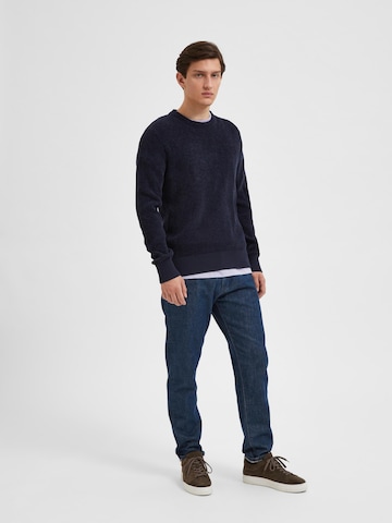 SELECTED HOMME Pullover 'Rodney' in Blau