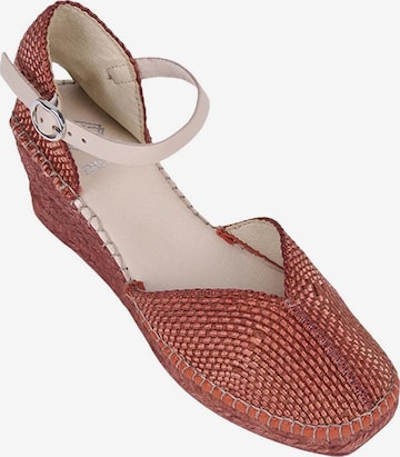 Desa - Alpargatas 'Keilabsatz-Slipper' en rojo: frente
