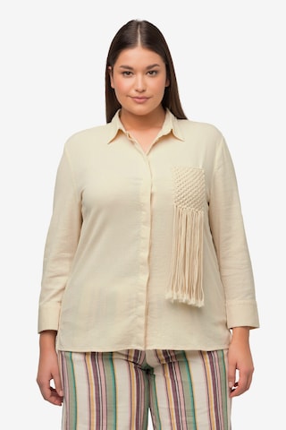 Ulla Popken Blouse in Beige: voorkant