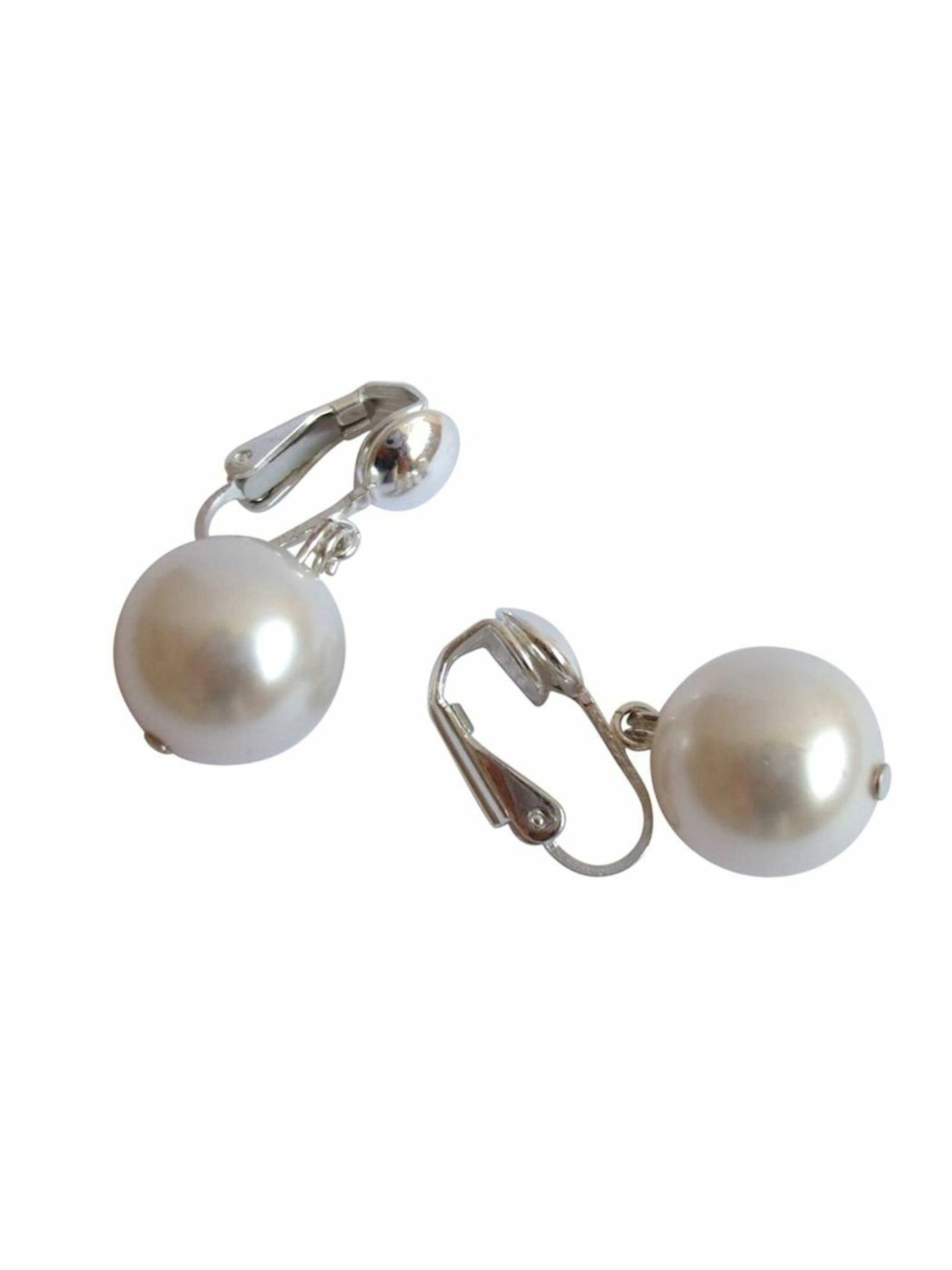 Gemshine Ohrringe in Weiß: Vorderseite