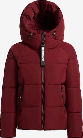 khujo Jacke 'Ono2' in Rot: Vorderseite