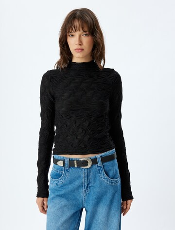 Koton Shirt in Zwart: voorkant