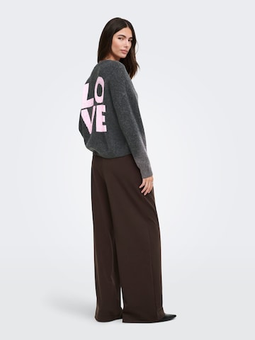 ONLY Вязаная кофта 'ONLLovie' в Серый