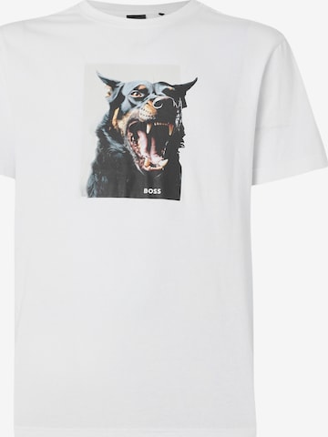 BOSS Paita 'Dobermann' värissä valkoinen: etupuoli