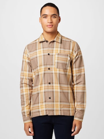 Les Deux Regular fit Button Up Shirt 'Keanu' in Brown: front