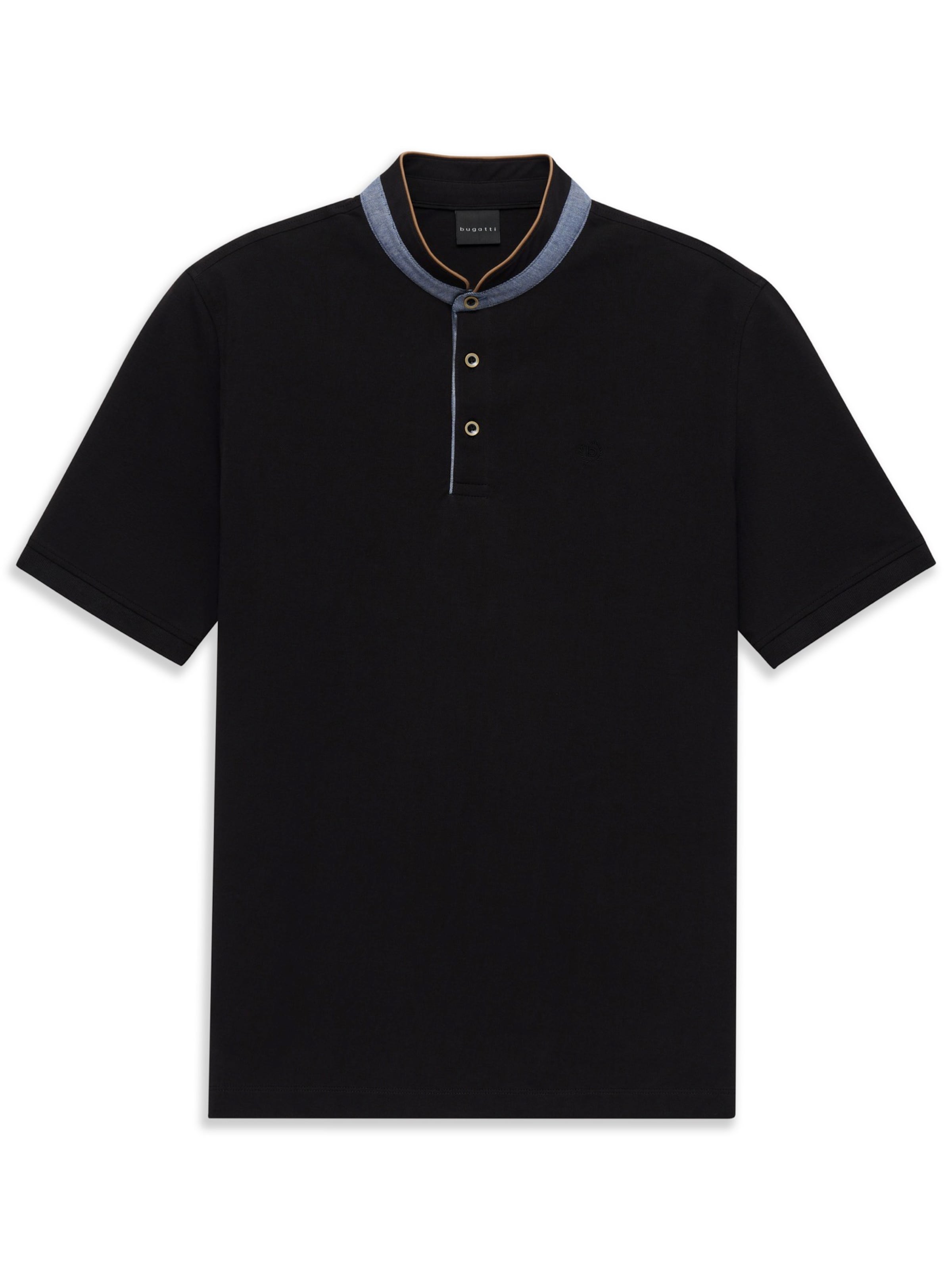 bugatti Shirt in Zwart: voorkant