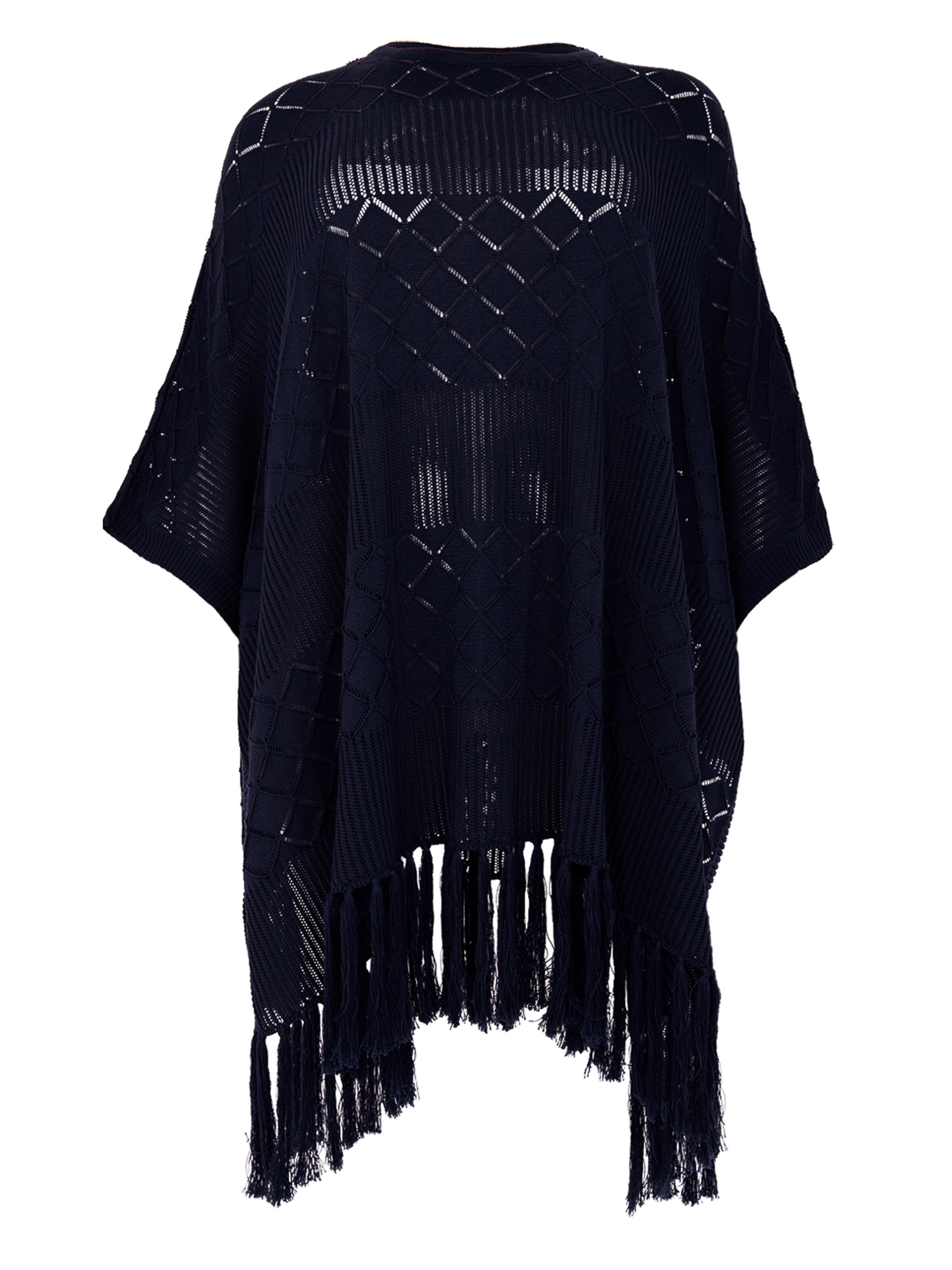 YOEK Cape in Blauw: voorkant